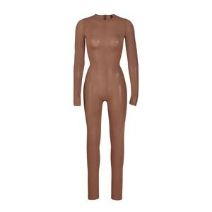 NWT SKIMS SHEER SCULPT CATSUIT JASPER 0253